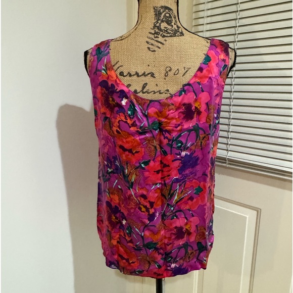 Robert Stock Limited pink silk like tank - Picture 1 of 7